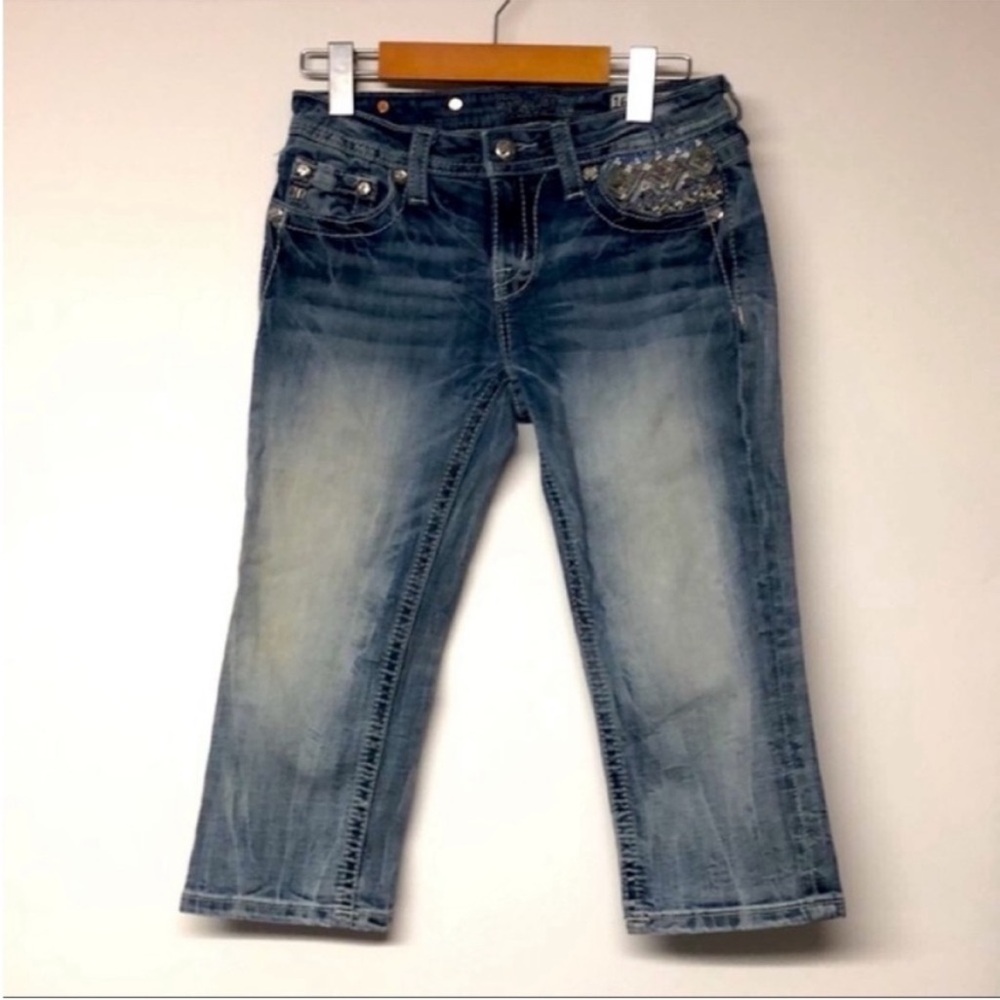 Miss Me Cuffed Capri Denim Pants